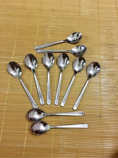 Bộ 10 chiếc thìa inox hàng không Hàn quốc