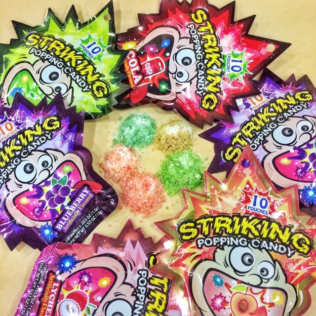 Kẹo nổ Striking Popping candy( hàng Hồng Kong)