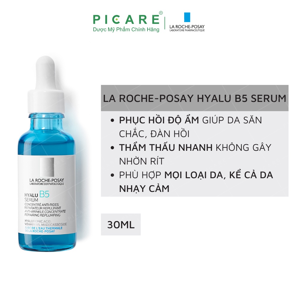 Dưỡng chất chuyên sâu giúp hỗ trợ quá trình tái tạo da La Roche Posay Hyalu B5 Serum 30ml