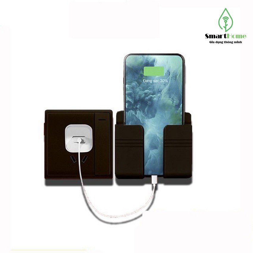 Giá Sạc Điện Thoại Dán Tường, Kệ Dán Tường Để Điều Khiển Tivi, Điều Hòa,.... Đi Kèm Miếng Dán Siêu Dính | BigBuy360 - bigbuy360.vn