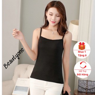 Áo 2 dây trơn basic thời trang hàn quốc - beauty one - áo 2 dây trơn mặc lót trong
