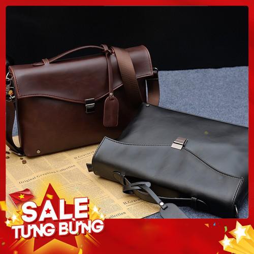 Túi xách, cặp xách nam da cao cấp kiểu dáng HQ - Châu Shop01 - Hàng nhập khẩu