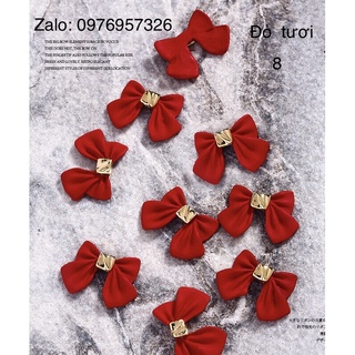 Nơ gắn móng  set 20 nơ，5 màu