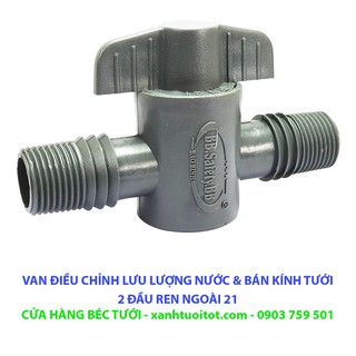 Bộ 10 VAN CHỈNH NƯỚC 2 ĐẦU REN NGOÀI 21