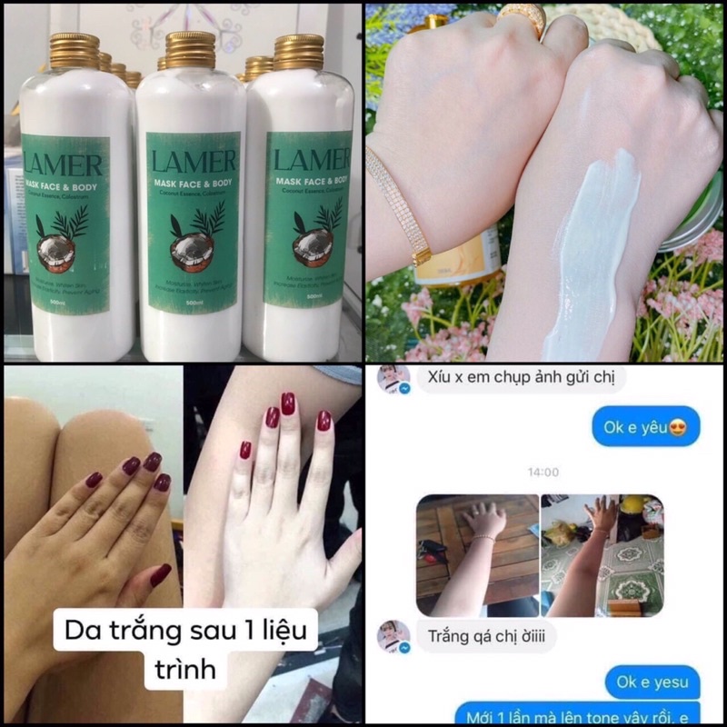 LAMER trắng da face và body