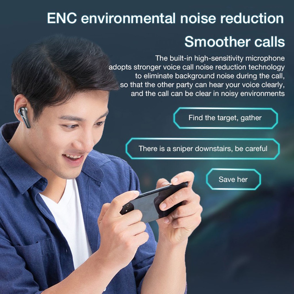 Tai nghe bluetooth gaming apro 366 chơi game độ trễ thấp có micro đàm thoại