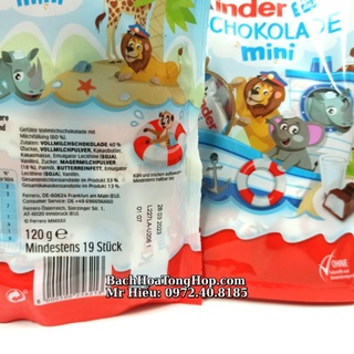 [Hỏa Tốc] Socola Kinder mini 120g (19 cái)