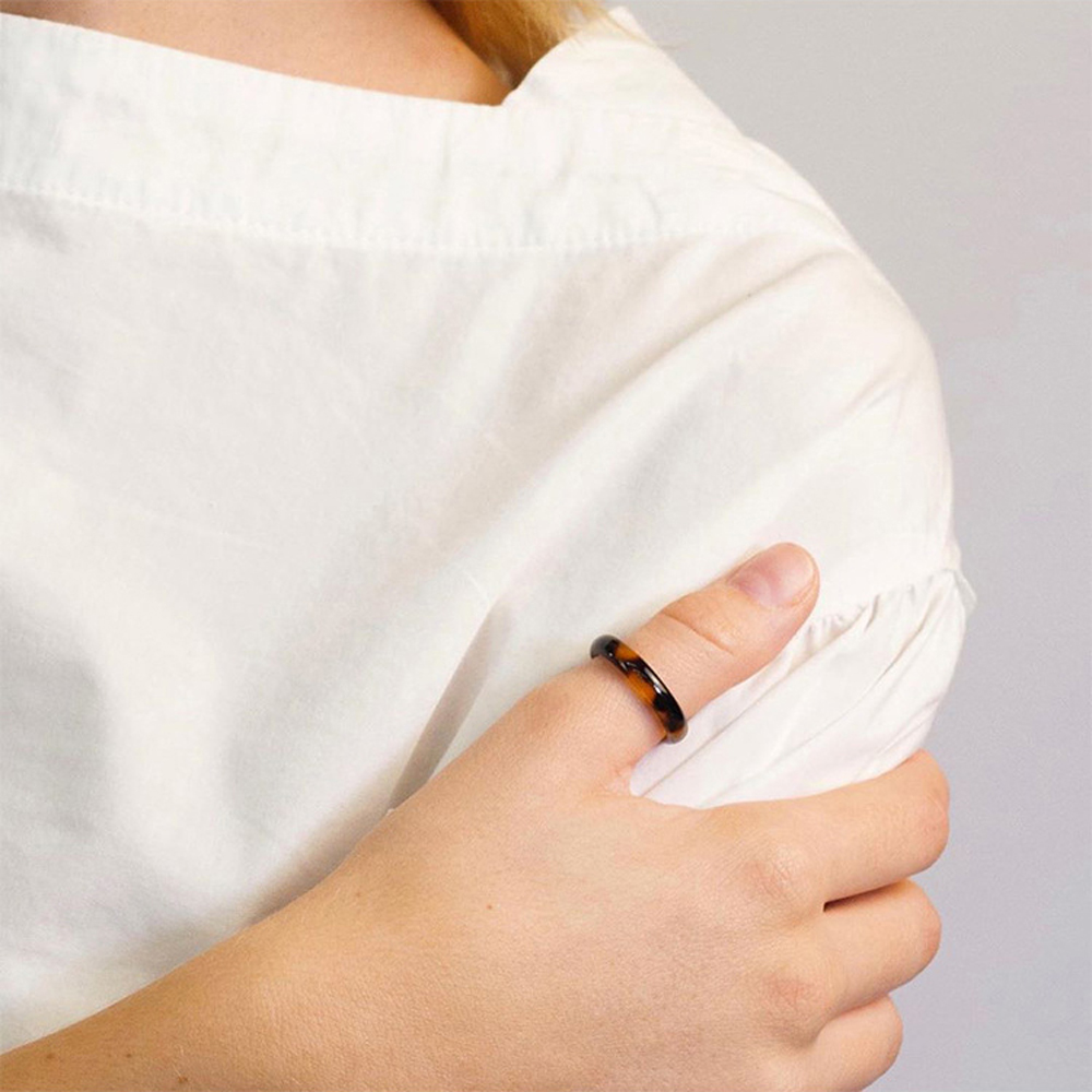 Nhẫn Nhựa Trong Suốt Phong Cách Hàn Quốc Dành Cho Nam Và Nữ