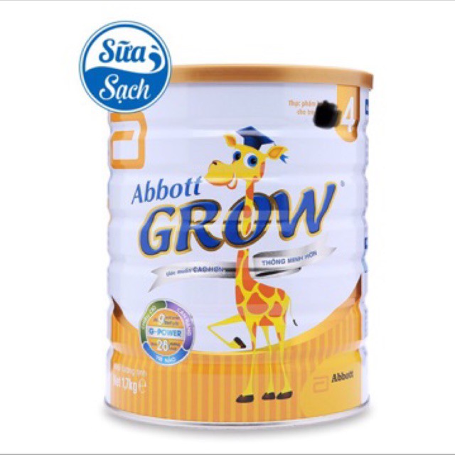 [GIÁ TỐT] Sữa Bột Abbott Grow 4 G-Power Hương Vani 1.7kg date mới