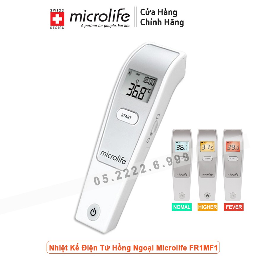 Nhiệt kế hồng ngoại đo trán Microlife FR1MF1 Thụy Sỹ (BH 2 Năm)