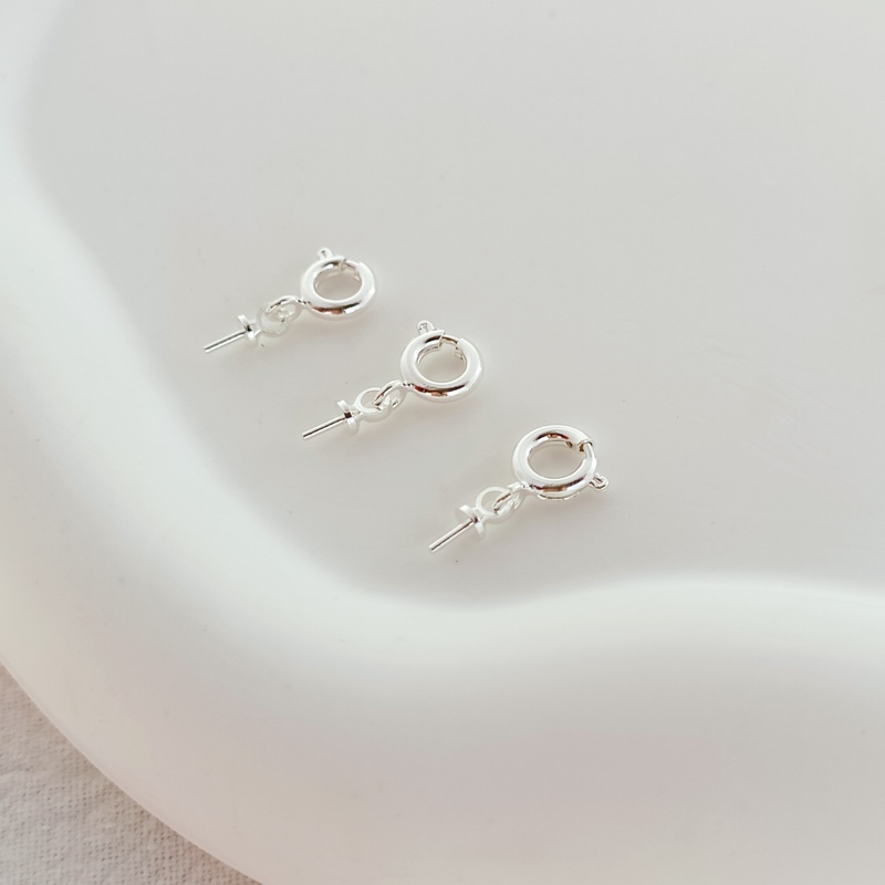 Mặt Dây Chuyền Ngọc Trai Có Nắp Đậy DIY Màu Bạc Dày Dặn DIY