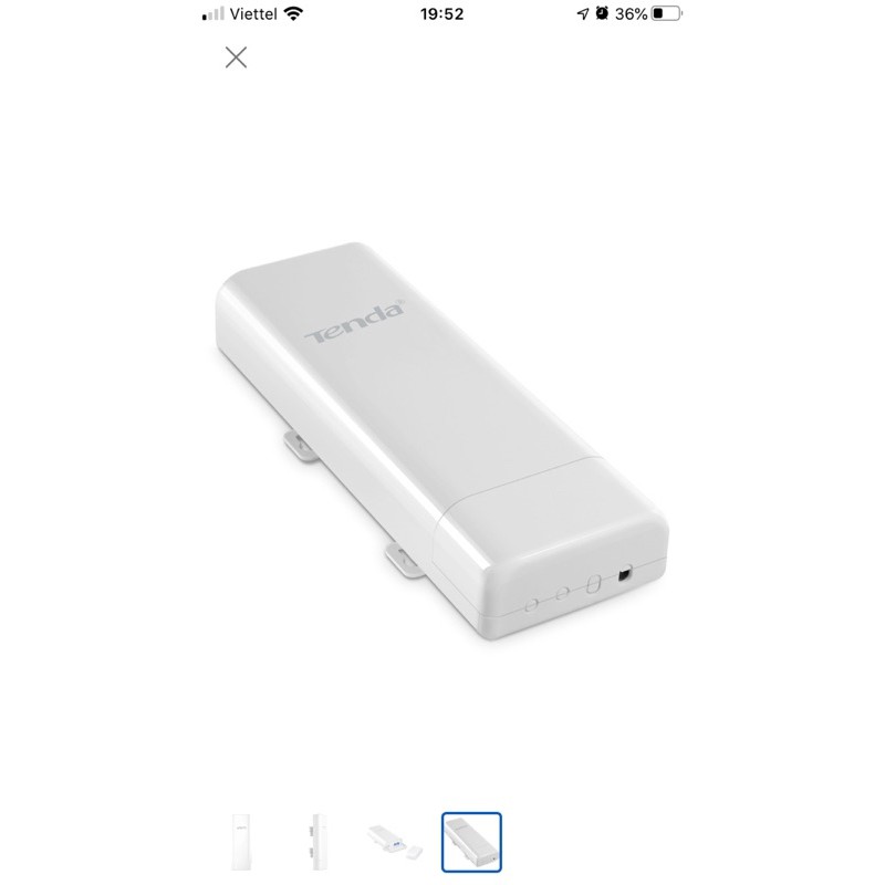 Wifi Ngoài Trời Tenda O3v2 băng tần 2.4GHz tốc độ 150Mbps khoảng cách 5km