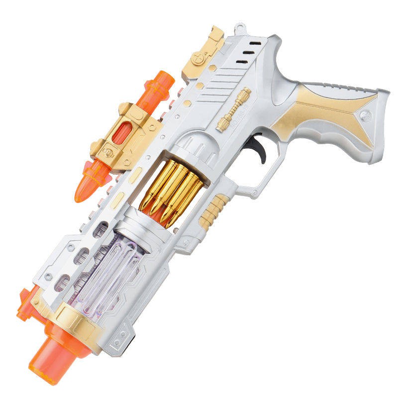 Súng đồ chơi điện trẻ em, nhạc âm thanh, trẻ em, bé trai, bắn tỉa, 2-3, trẻ em, đồ chơi súng 4-6 tuổ