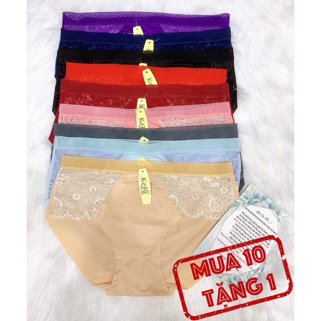 Quần chíp nữ su phối ren kháng khuẩn chống viêm nhiễm