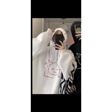 Áo Hoodie In Hình Gấu , Áo Chui Trùm Đầu Nữ Nam Unisex Chất Vải Nỉ Cotton Mềm Mịn ( kèm ảnh thật) | BigBuy360 - bigbuy360.vn