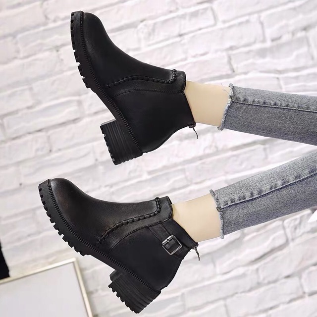 (ORDER) Bốt trơn da mềm 3 phân Big size 35-43 | BigBuy360 - bigbuy360.vn