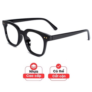 Gọng kính vuông giả cận unisex hàn quốc chất liệu nhựa cao cấp - Thời Trang Nữ