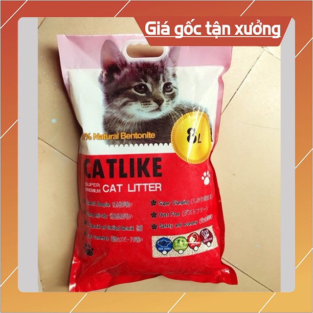 Cát Vệ Sinh Cho Mèo Catlike 8 Lit Khử Khuẩn Vón Nhanh Chắc Nhiều Mùi Thơm - Bobo Pet Shop Hà Nội