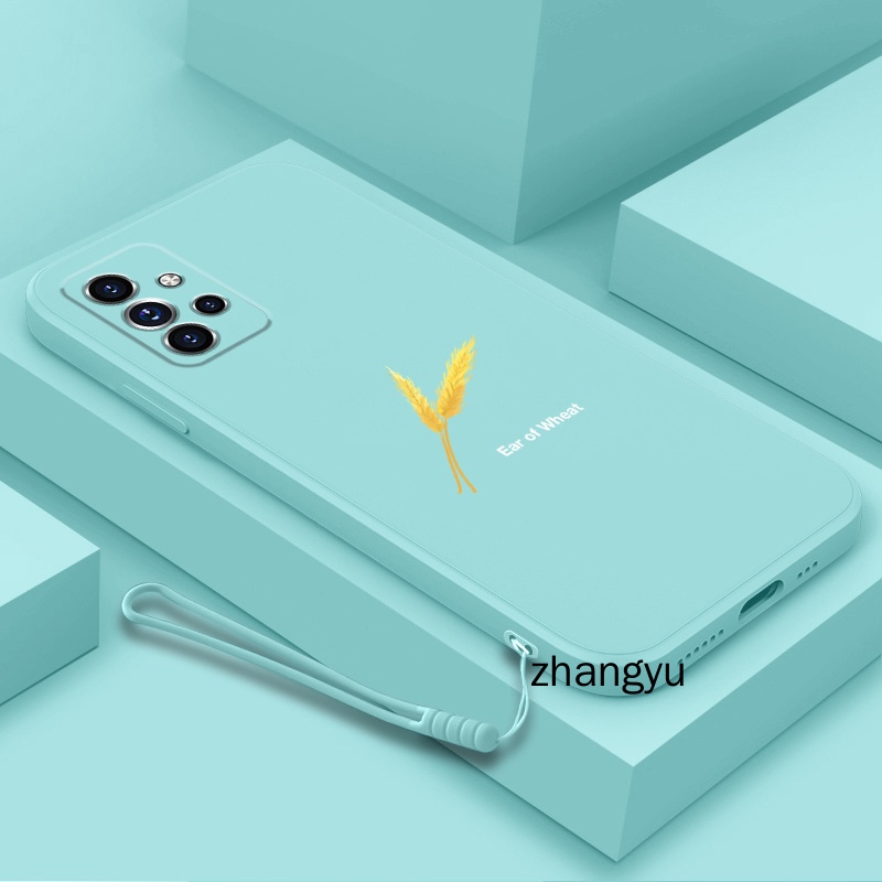 Ốp lưng Samsung a32 a52 a72 4G 5g silicone TPU vàng lúa mạch trường hợp điện thoại Samsung a32 a52 a72 4G 5g