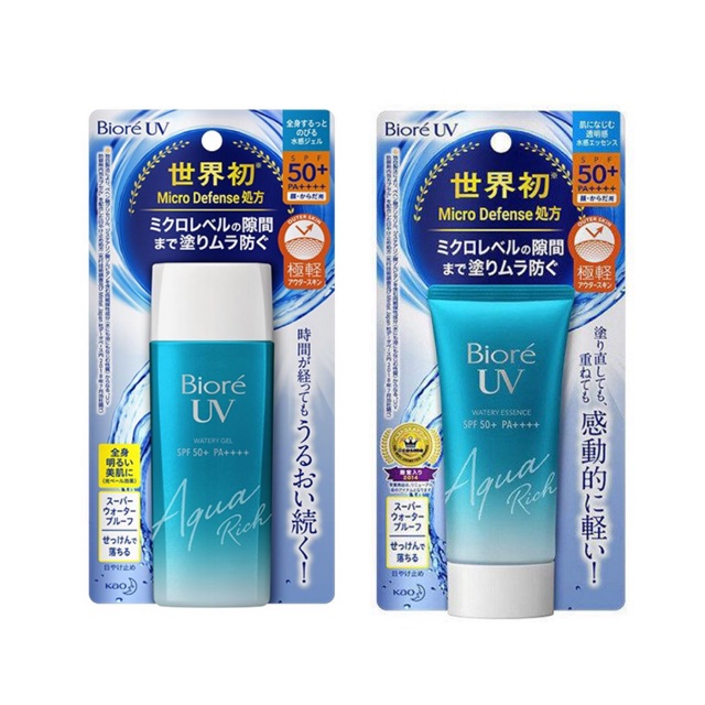 Kem chống nắng Biore UV Aqua Rich Watery Gel 90g/Essence 50g