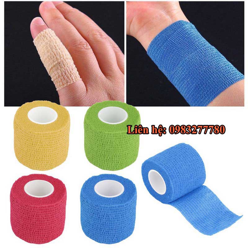 [Băng dính cơ] Băng keo thể thao tự dính cao câp 5cm x5m,giảm chấn thương,bảo vệ cơ.