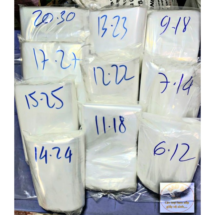 1kg Túi nilon PE Dẻo và Kiếng Bóng, có thể ép nhiệt miệng nhiệt độ thấp