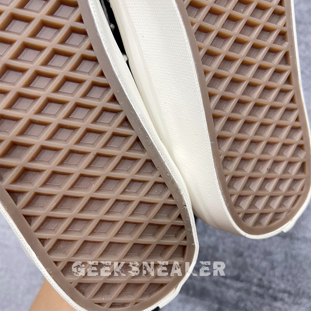 [GeekSneaker] Giày Vans Vault  - Viền bo / Dây Dày / Đế Nâu có căn/ Lưỡi gà dài/ gót bo/ Đế Bóng