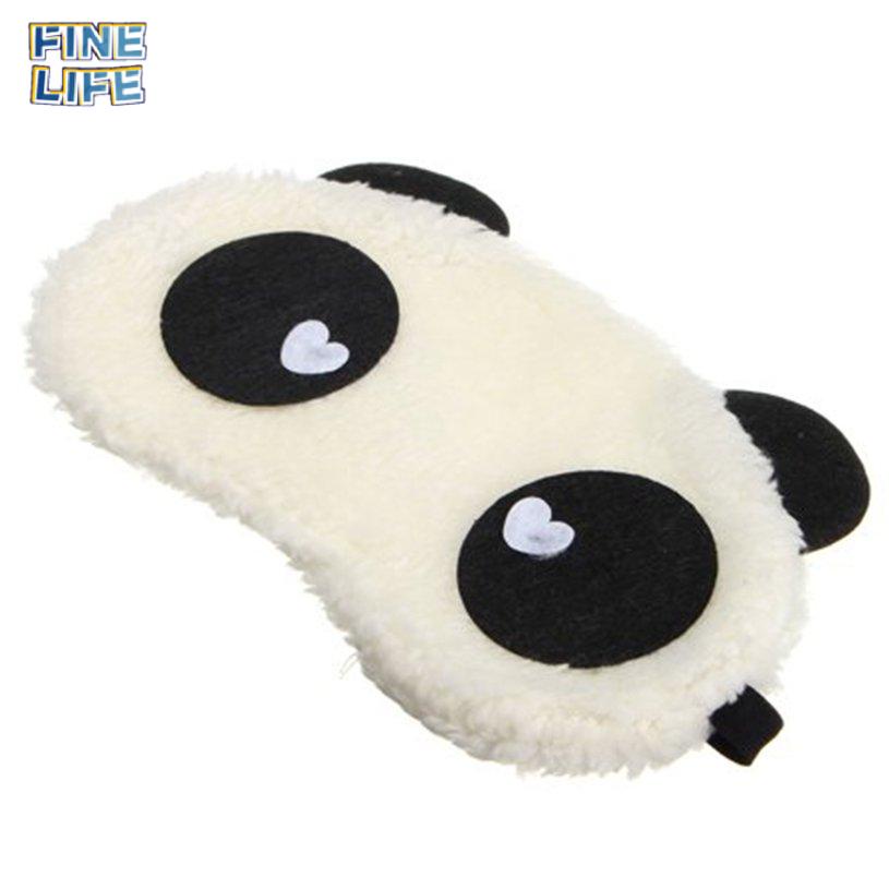 Miếng Che Mắt Ngủ Chất Liệu Cotton Mềm Hình Gấu Trúc Dễ Thương Ốp
