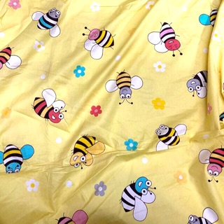 #V106🐝 VẢI TWILL HOẠ TIẾT ONG XINH MAY ĐỒ CHO DOLL, OBITSU, DIY, HAN