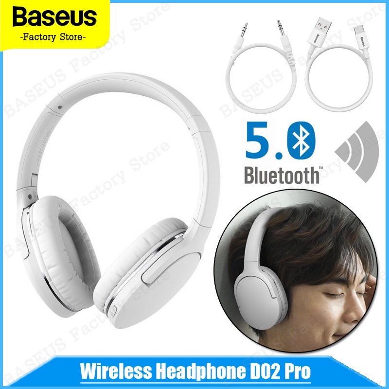 Tai Nghe Bluetooth 5.0 Không Dây Baseus D02 Pro Tạo Hiệu Ứng Âm Thanh Tự Nhiên Cho IPhone Tablet Laptop