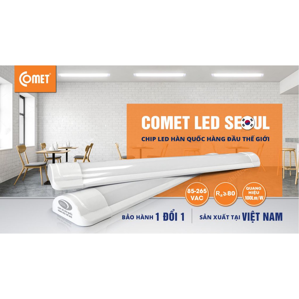 Bộ đèn Led bán nguyệt Comet CW03S0366, 36W (dài 1m2)