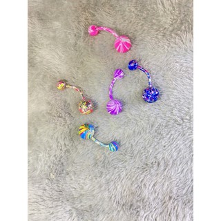 Khuyên rốn cá tính nhiều màu