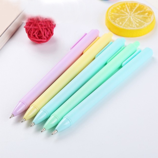 Bút bi nước mực gel CREAMY, bút bi cute mực đen ngòi 0.5mm màu macaron dễ thương BBG04