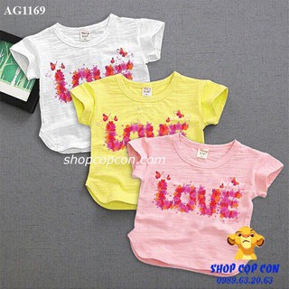 Áo thun bé gái chữ LOVE (20-30kg)