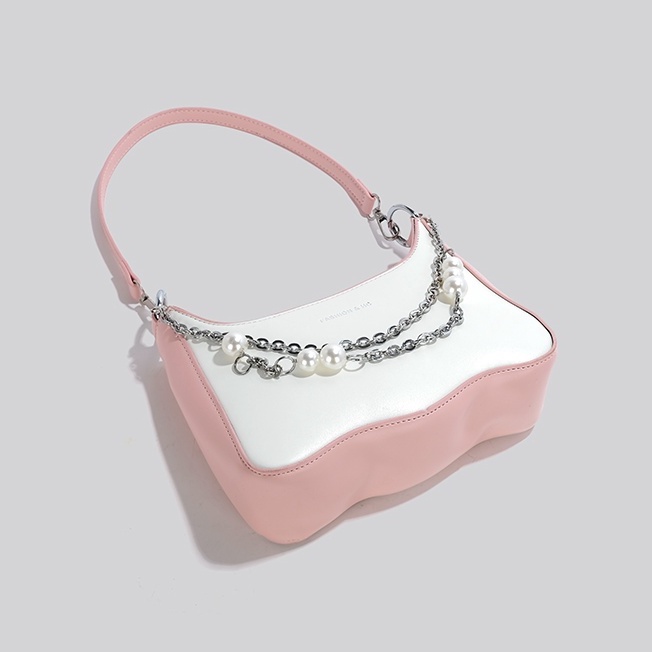 🌸Hàng Order🌸 Túi Xách Nữ CEEKAY Da Trơn Khóa Kéo Quai Da Đeo Dây Sách Chuỗi Xích Hạt Sang Chảnh Nữ Tính 🌸Hàng Quảng Châu