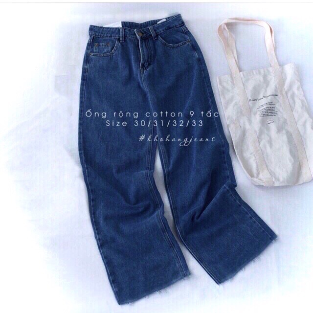 Quần Ống Rộng 9 Tấc Trơn Đậm/Nhạt-Quần Size Đại Tua Lai | BigBuy360 - bigbuy360.vn