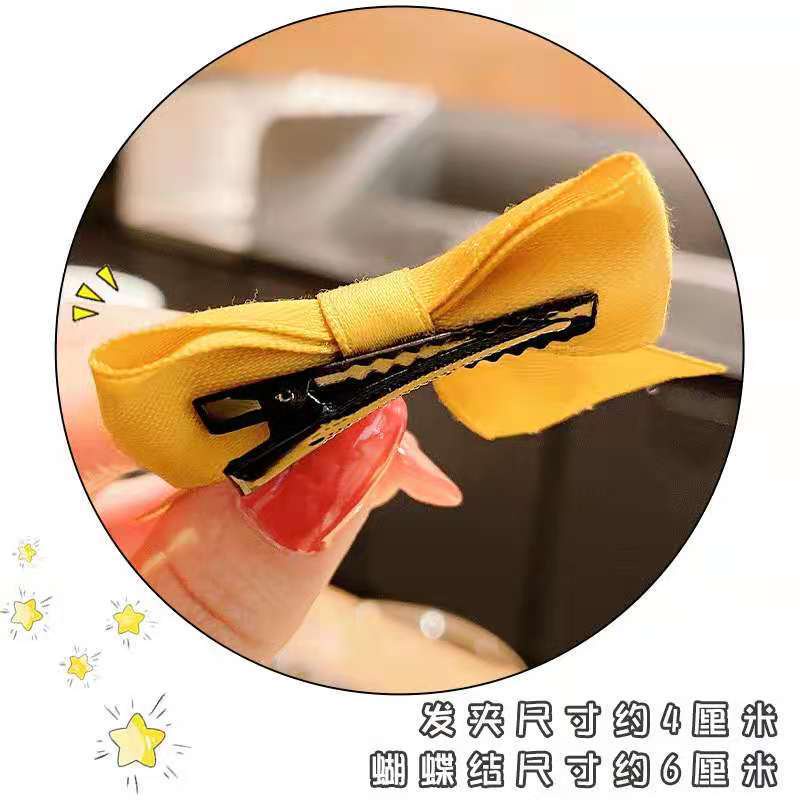 （a pair）Kẹp Tóc Nơ Thời Trang Dễ Thương Dành Cho Bé Gái