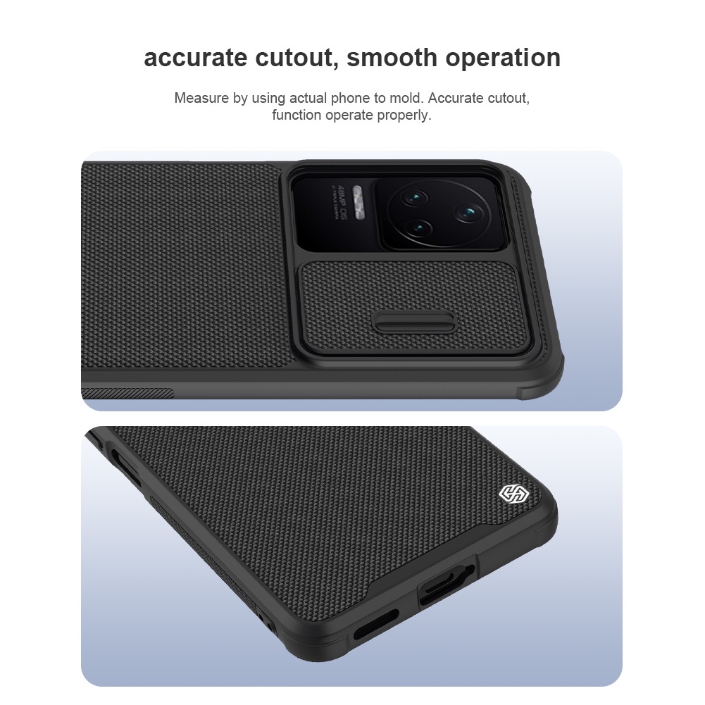 Ốp điện thoại Nillkin bằng TPU và PC sợi nylon chống sốc cho Xiaomi Redmi K40s
