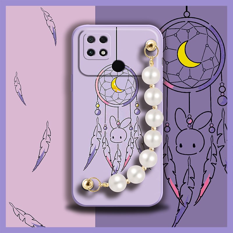 Camera all inclusive cute Phone Case For Xiaomi Poco C40 Nordic style Pearl bracelet Skin-friendly feel soft shell