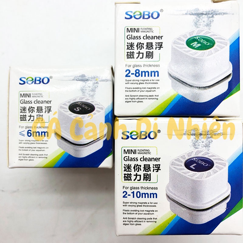 Dụng cụ lau kiếng cho hồ cá mini bằng nam châm SOBO size S M L