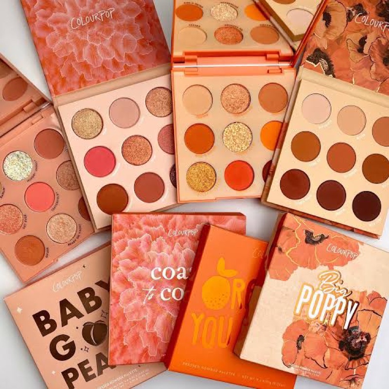 Bảng Phấn Mắt Colourpop Big Poppy Pressed Powder Palette sale 75% (Bill Mỹ - Có Sẵn)