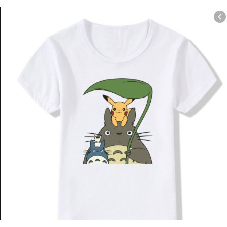 ÁO THUN TAY NGẮN IN HINH TOTORO DỂ THƯƠNG NAM NỮ GIÁ RẺ CÓ SIZE TRẺ EM) 23