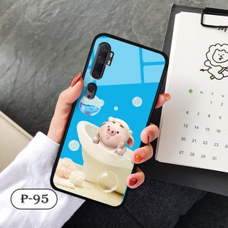 Ốp lưng kính 3D Xiaomi Mi Note 10/ Note 10 Pro-cute