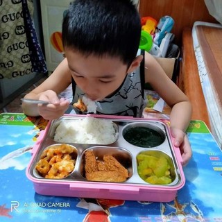 KHAY CƠM 5 NGĂN INOX