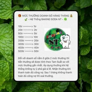 Baking soda trắng răng