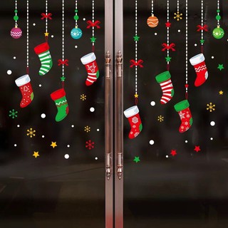 decal Dán Kính Trang Trí noel