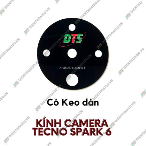 Kính camera tecno Spark 6 kèm keo dán