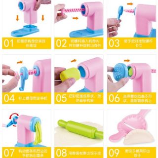 BỘ ĐỒ CHƠI LÀM MÌ Ý TỪ ĐẤT NẶN BỘT MÌ (Mã 8868-3)