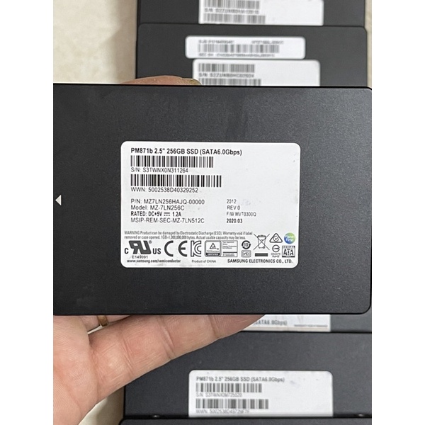 Ổ cứng ssd samsung pm871a,b 2.5 256gb hàng tháo máy