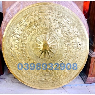 MẶT TRỐNG ĐỒNG 80 CM NẶNG  5.8 KG CHẤT  LIỆU  BẰNG  ĐỒNG